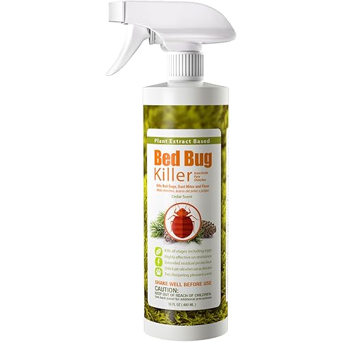 Bed Bug Killer 16 oz EcoVenger by EcoRaider, 100% Kill Efficacy, Bedbugs & Mites, Kills Eggs & The Resistant, Lasting Protection, USDA BIO-Certified, Plant Extract Based & Non-Toxic, Child & Pet Safe