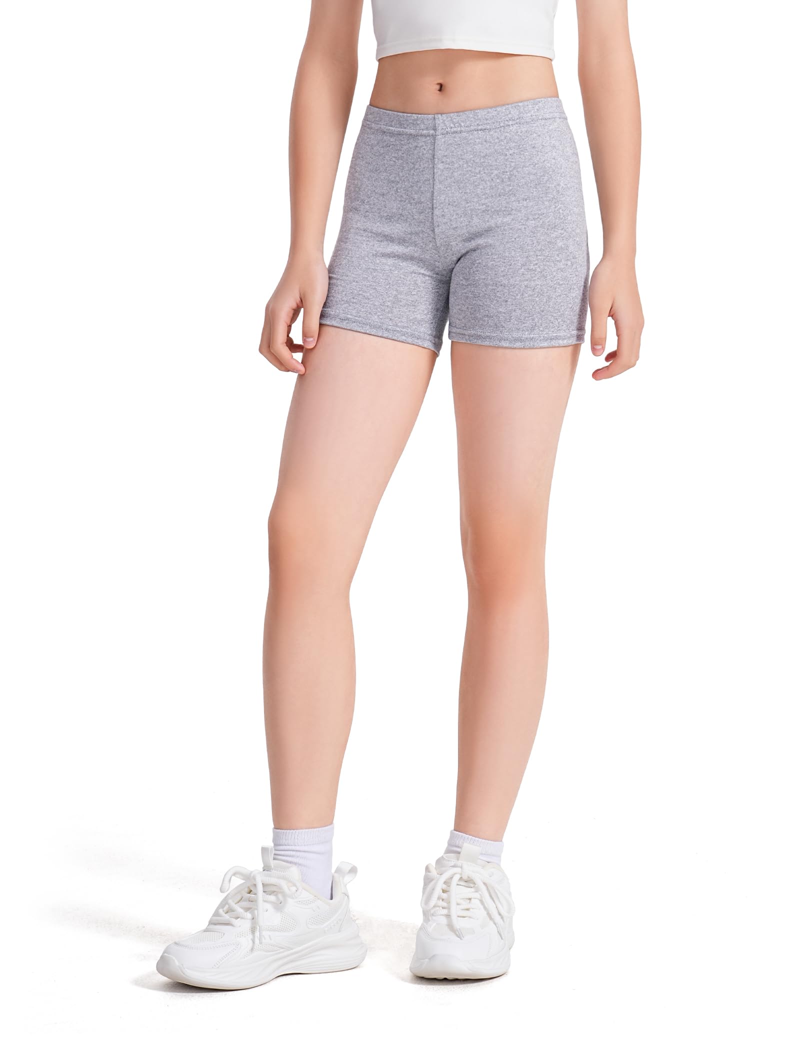 KEREDA Short Fille Enfant Cyclist Legging Court Gymnastique Danse Sport 2-10 Ans Lot de 6