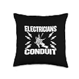Electrician Throw Pillow
