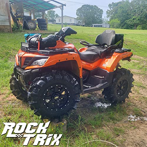 Rocktrix Rt106 4Pc 14In Atv Wheels 4X110 Rims 14X7, 5+2 Offset, Includes 10X1.25 Lug Nuts - Compatible With Irs Honda Kawasaki Yamaha Rubicon Rincon Brute Force Kodiak Grizzly Rhino 4/110 (Set Of 4) #TOP6