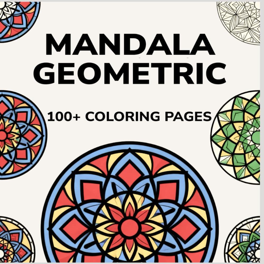 Mandala Geometric - 110+ Coloring Pages to Calm Anxiety (Maybe)