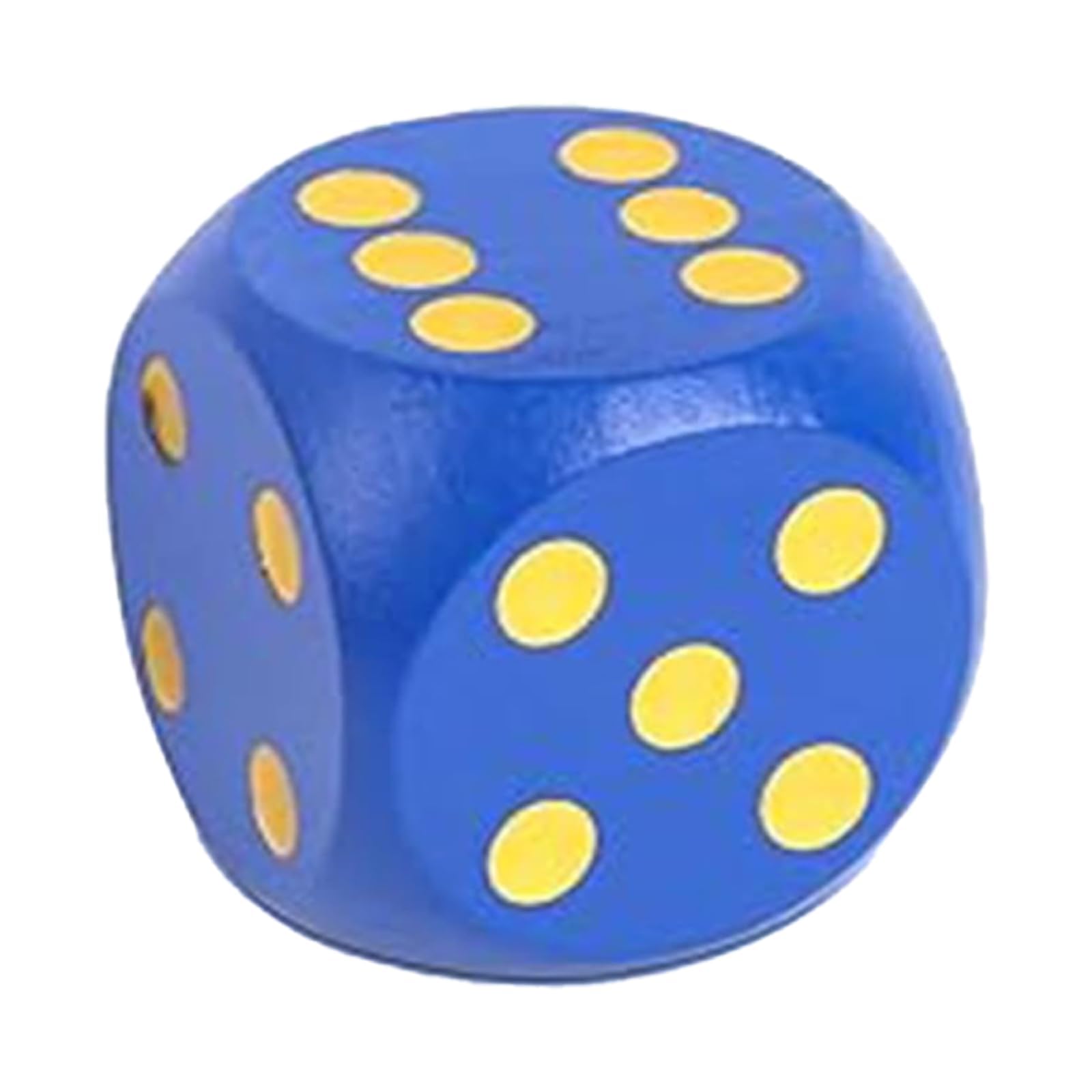 2PCS Big Dice, Dice Cube for Board Games, Large Size Family Game Night Set, Blue and Yellow Gaming Cubes Collection 1