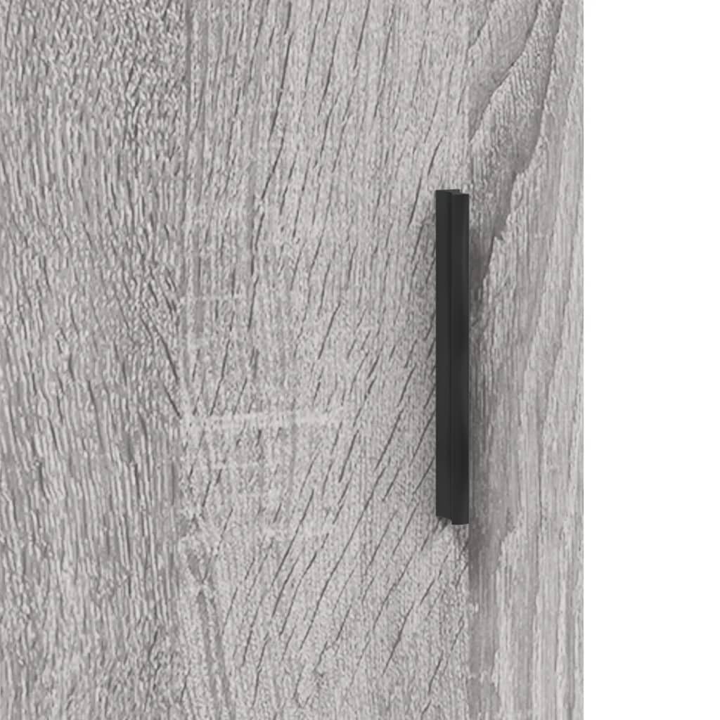 vidaXL Mobile a Parete Grigio Sonoma 69,5x34x90 cm Legno Multistrato, armadietto a Muro, portaoggetti pensile, pensile, pensile a Muro, Mobile pensile