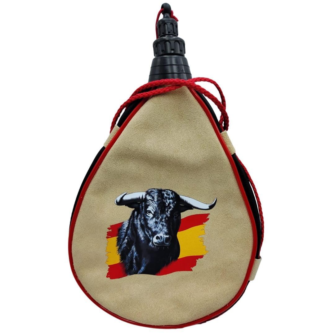 Pack Bota De Vino 1,5 L Taurina + Petaca con Grabado Cazador de 118 ml Jabalí De Acero Inoxidable Y Sacacorchos Con Imán | Regalo Para Caza Y Campo (Cazador)