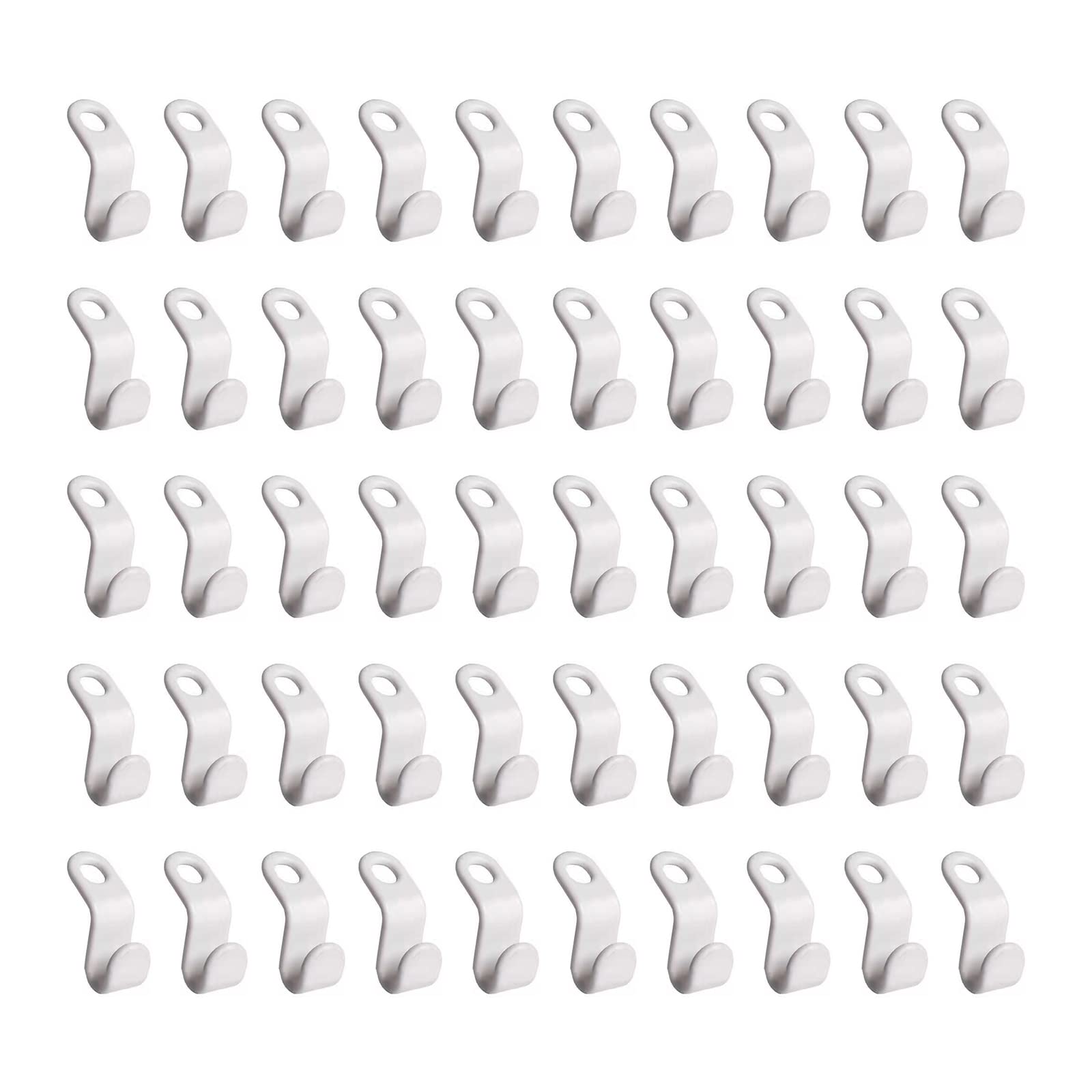 Lerpwige 50x Hanger Hooks for Hangers Space Saving and Clothes Closet Organizer Hanger Extender Clip for Home Extender Hooks for Clothing Wall