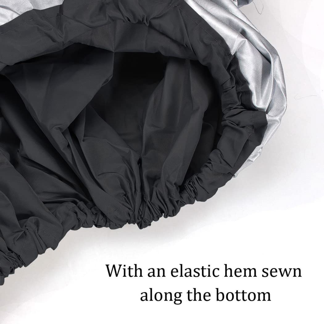 Bâche de Jet Ski 420x300cm, Housse de de Protection pour Jet Ski en Tissu Oxford 210D Imperméable, pour 2 à 3 Personnes en Jetski,Noir