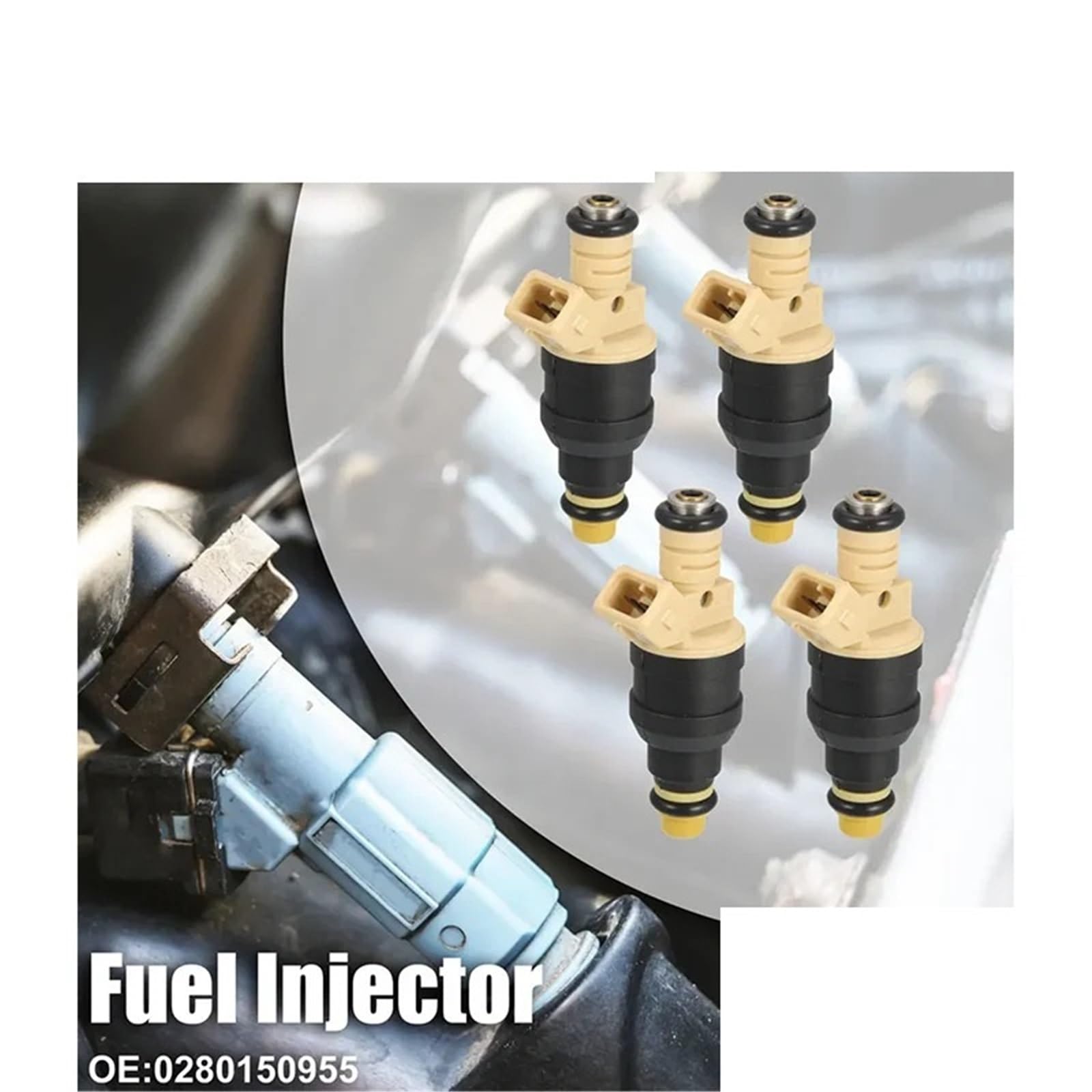 Dichtung für Einspritzdüsen 4PCS Kraftstoff Injektor 0280150955 Für Volkswagen Cabrio 1997-2002 Golf ersetzen