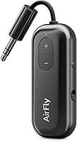 Vista 15 de Twelve South AirFly Pro Adaptador transmisor/receptor inalámbrico Bluetooth para 2 auriculares, uso compartido de audio, compatible con conector