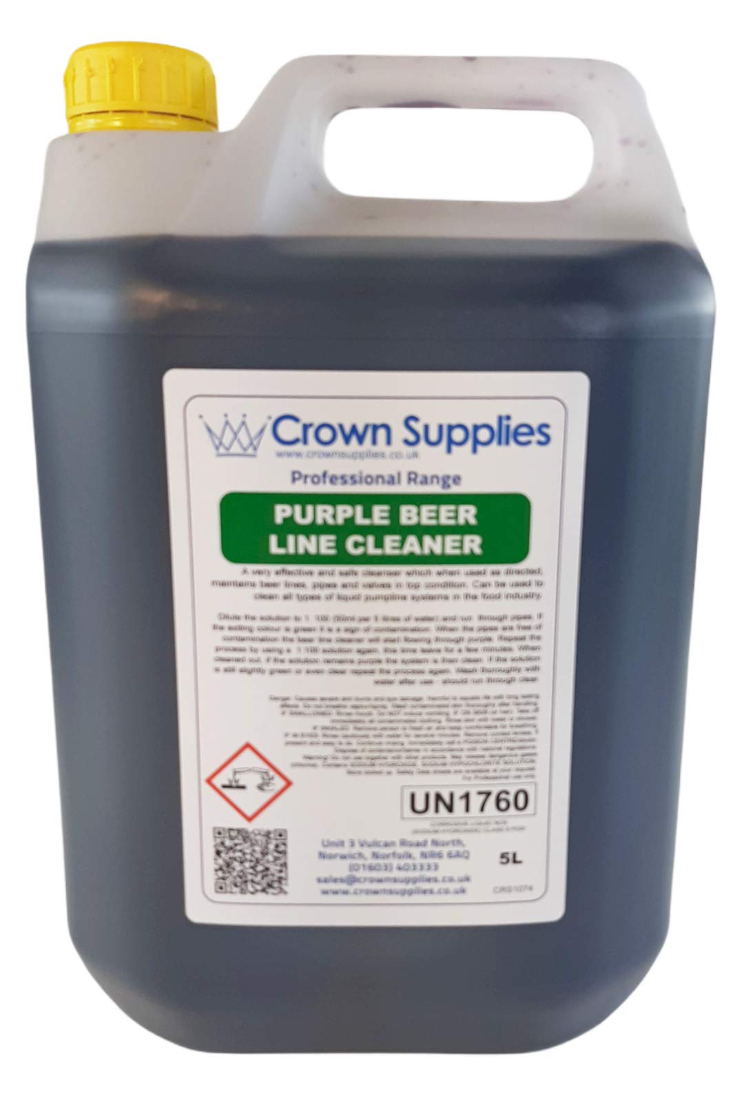 Professional Beer Line Cleaner with Purple Indicator