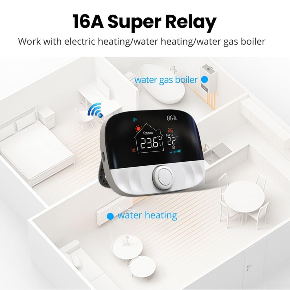 Termostato inteligente programable para Tuya, termostato WiFi, caldera de calefacción WLAN, radiador WiFi con receptor