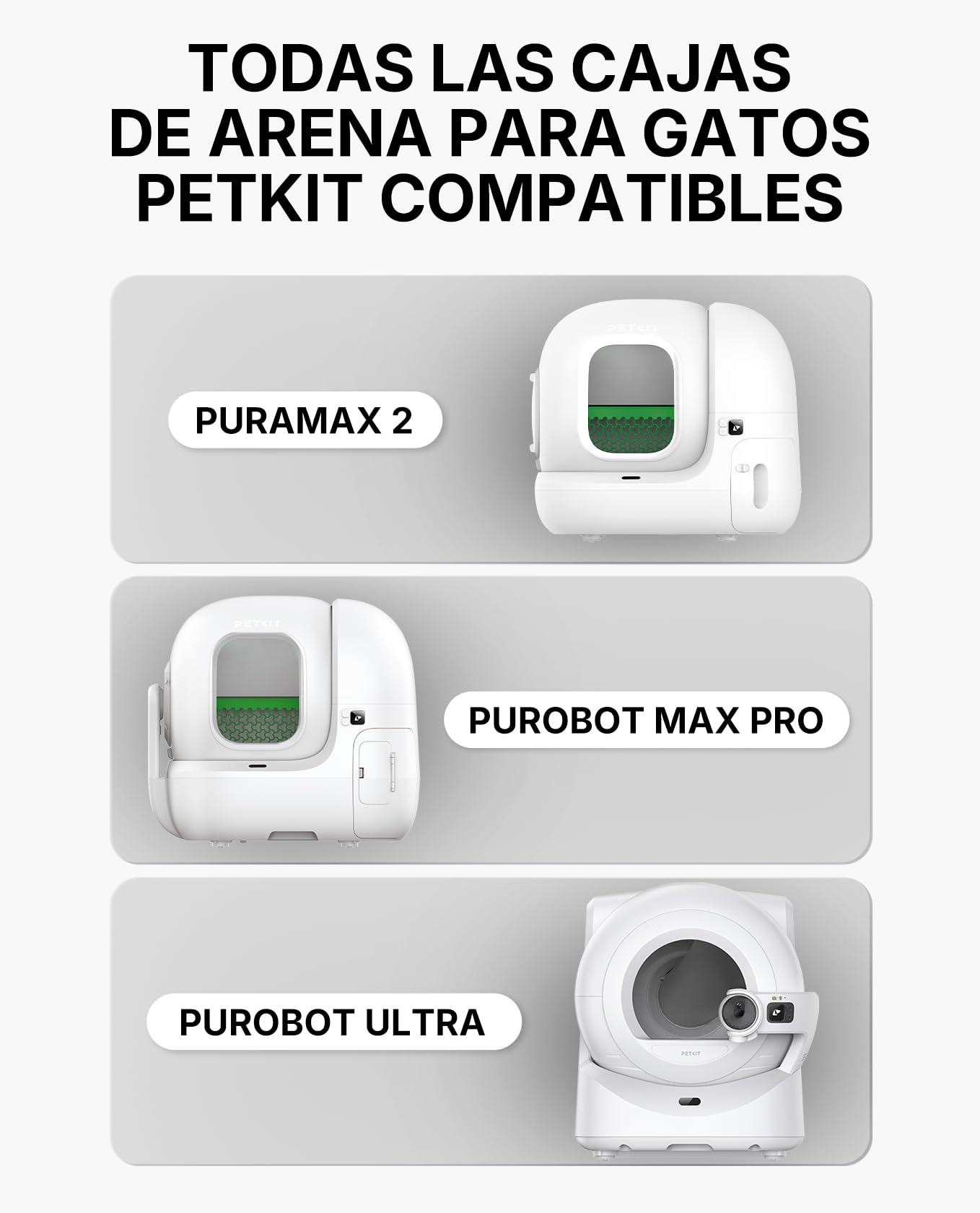 PETKIT Nueva Arena de Tofu para Gatos, 9.6kg, Arena Aglomerante para Gatos, Tapioca, 100% Natural, Superabsorbente, Control de Olores, Sin Polvo, Enjuagable, 2.4kg, 4 Bolsas