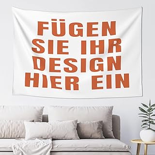 Personalisiert Wandteppich personalisierte decke Mit Foto/Text/Logo selbst gestalten wandtuch für schlafzimmer deko wand Wohnzimmer Dekoration fotoleinwand eigenes bild 229 cm x 152 cm