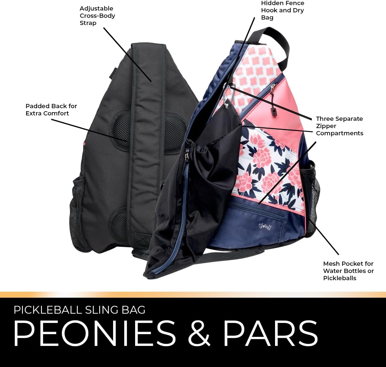 Glove It Sling Bag - Peonies & Pars