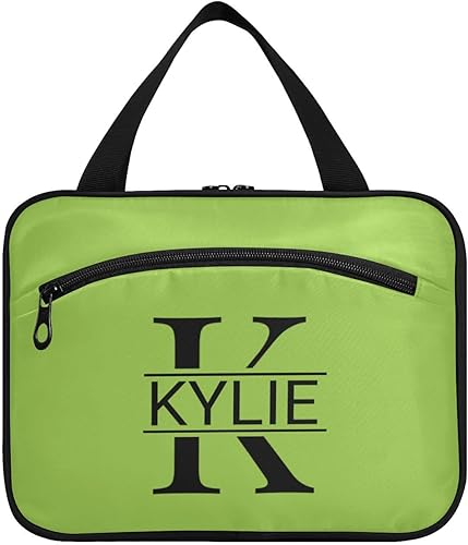 Miniatura 46 de Sinestour Neceser personalizado para mujeres y hombres, organizador de maquillaje de viaje con gancho para colgar, bolsas de cosméticos, bolsa