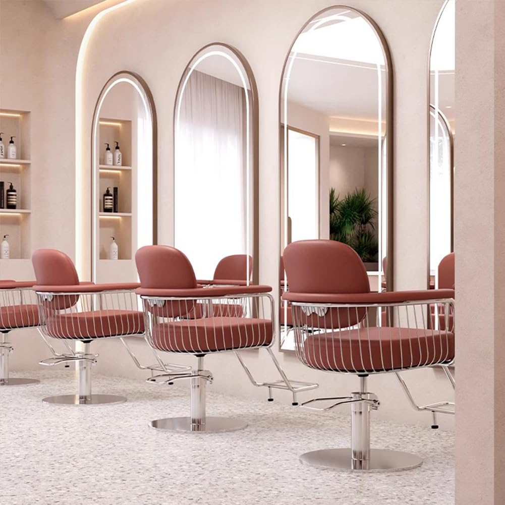 Sillas de barbero, Silla de barbero Profesional - Silla de salón giratoria de 360° para estilistas, Altura y reposapiés Ajustables, Ideal para barberías y Estudios de Tatuajes, Silla de esti