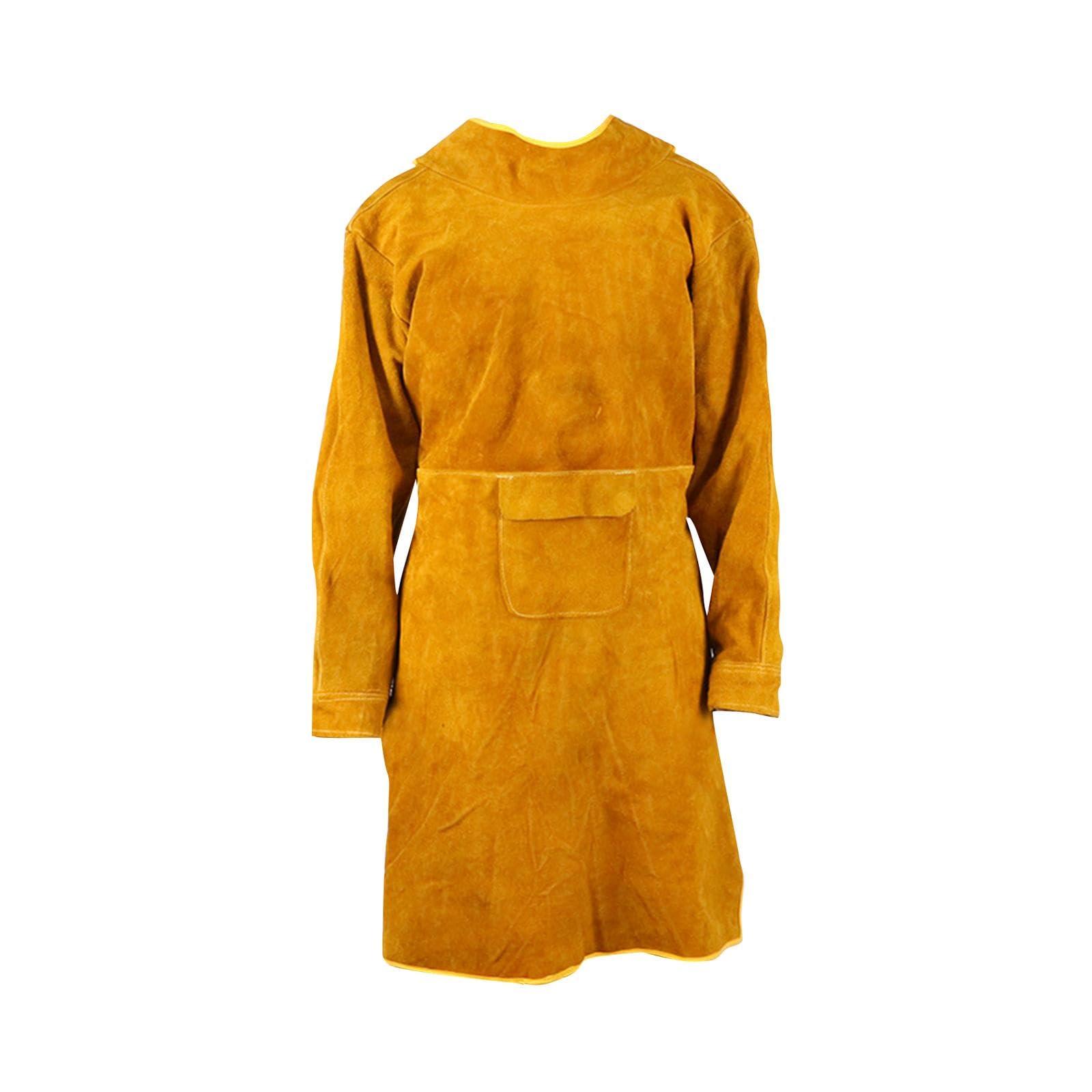 predolo Tablier de Soudage, Vêtements Anti-flamme, Veste de Soudage, Manteau de Soudure, Vêtements Polyvalents, Fermeture à Boucle Confortable, 100 cm