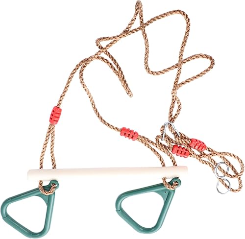 ibasenice 1 juego de anillos para adultos columpios para exteriores juguetes de madera para bebés, juguetes de madera para niños, columpio de madera