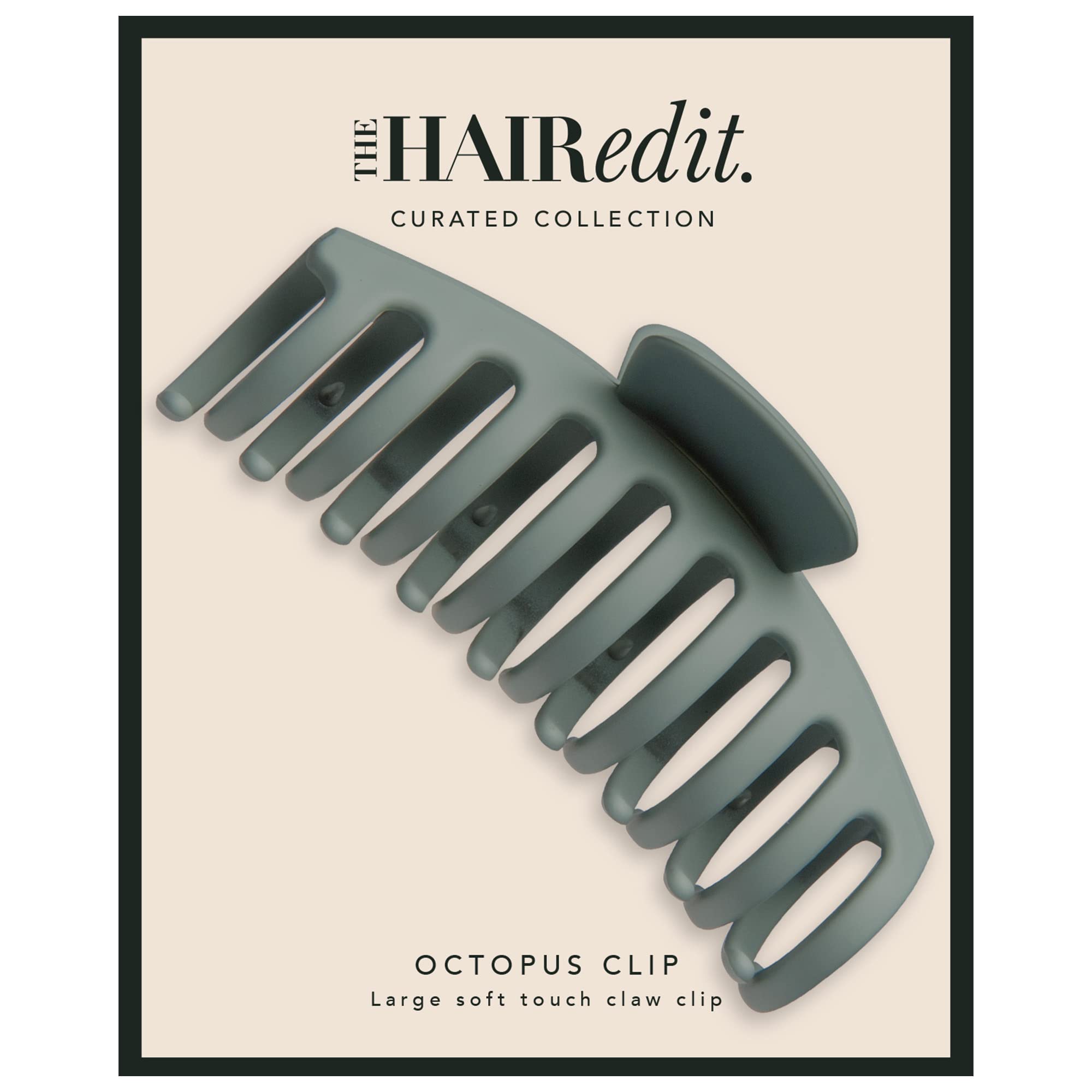 The Hair Edit Octopus Claw Clip - Large Modern Opalescent Solid Claw Clip - 1 Count - Women's Daily Use - Holds All Hair Types Securely