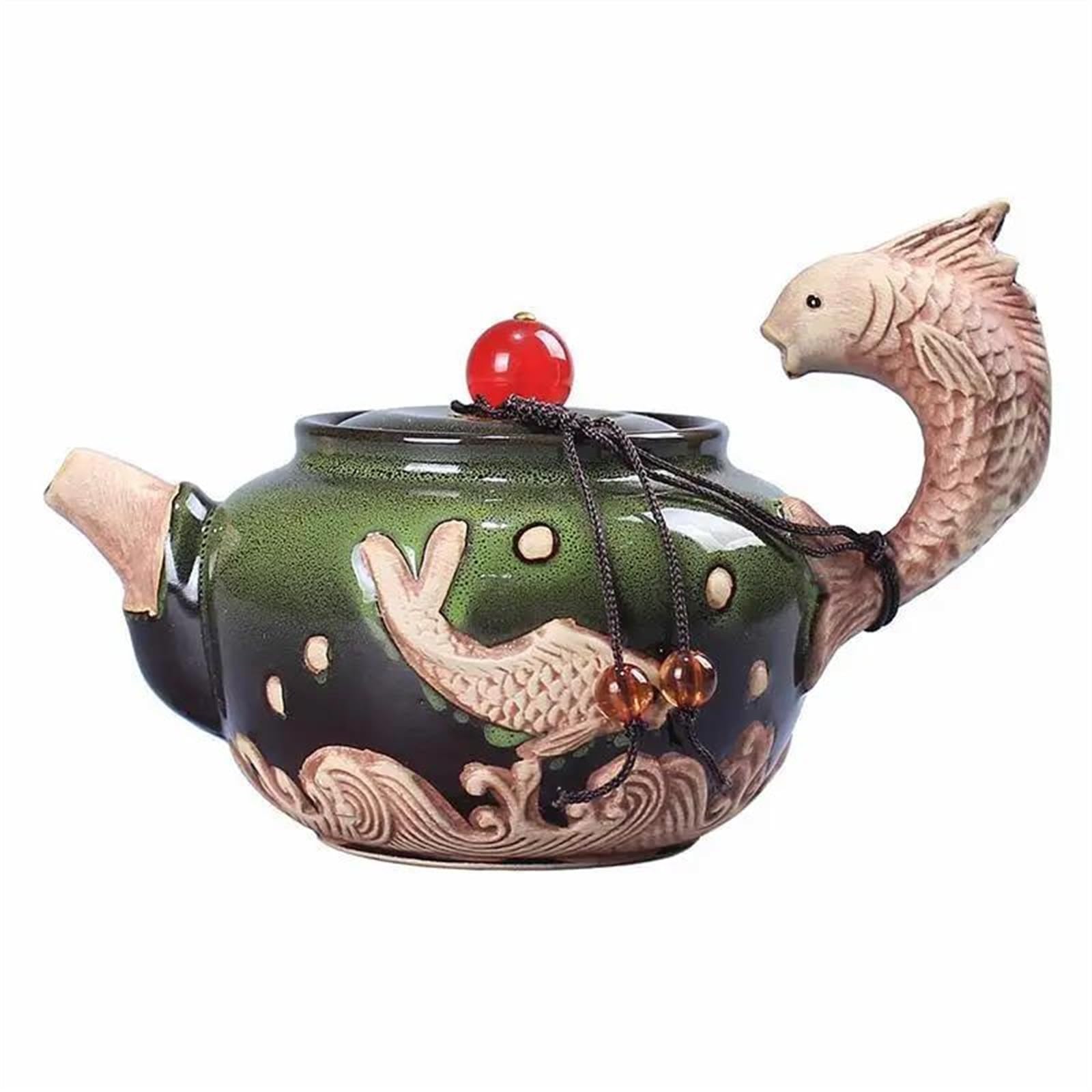 Zestaw do herbaty dla dorosłych, zestaw do parzenia kawy, ceramiczny czajniczek z glazury, czerwony dzbanek do herbaty z agatu, czajnik do parzenia herbaty Pu-Er, przenośne zestawy do herbaty