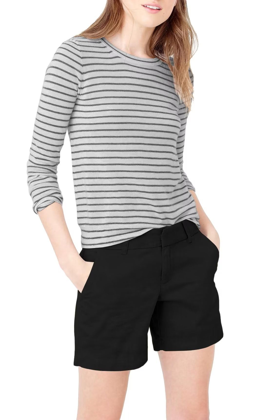 Hybrid & CompanyWomens Bermuda Walking Shorts Stretch 7 inch Inseam Super Comfy