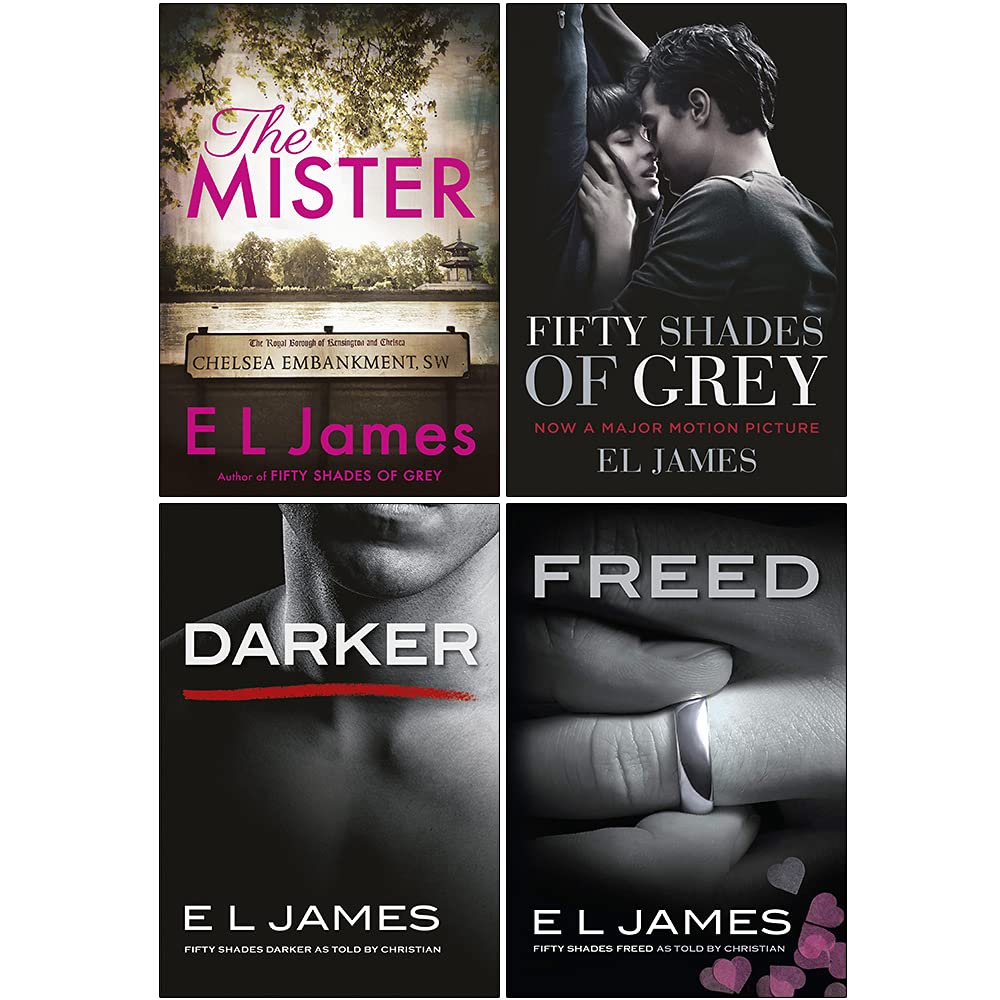 E L James Collection 4 Books Set (The Mister, Fifty Shades of Grey, Darker, Freed)