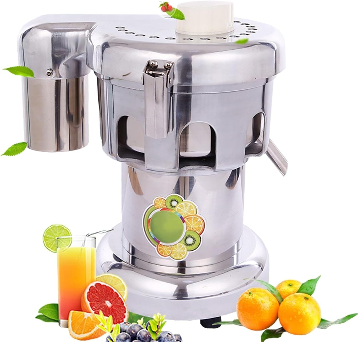 Centrifugal Juicer Machines, 80mm Feeding Chute, 550W Stainless Steel Juice Extractor(A)