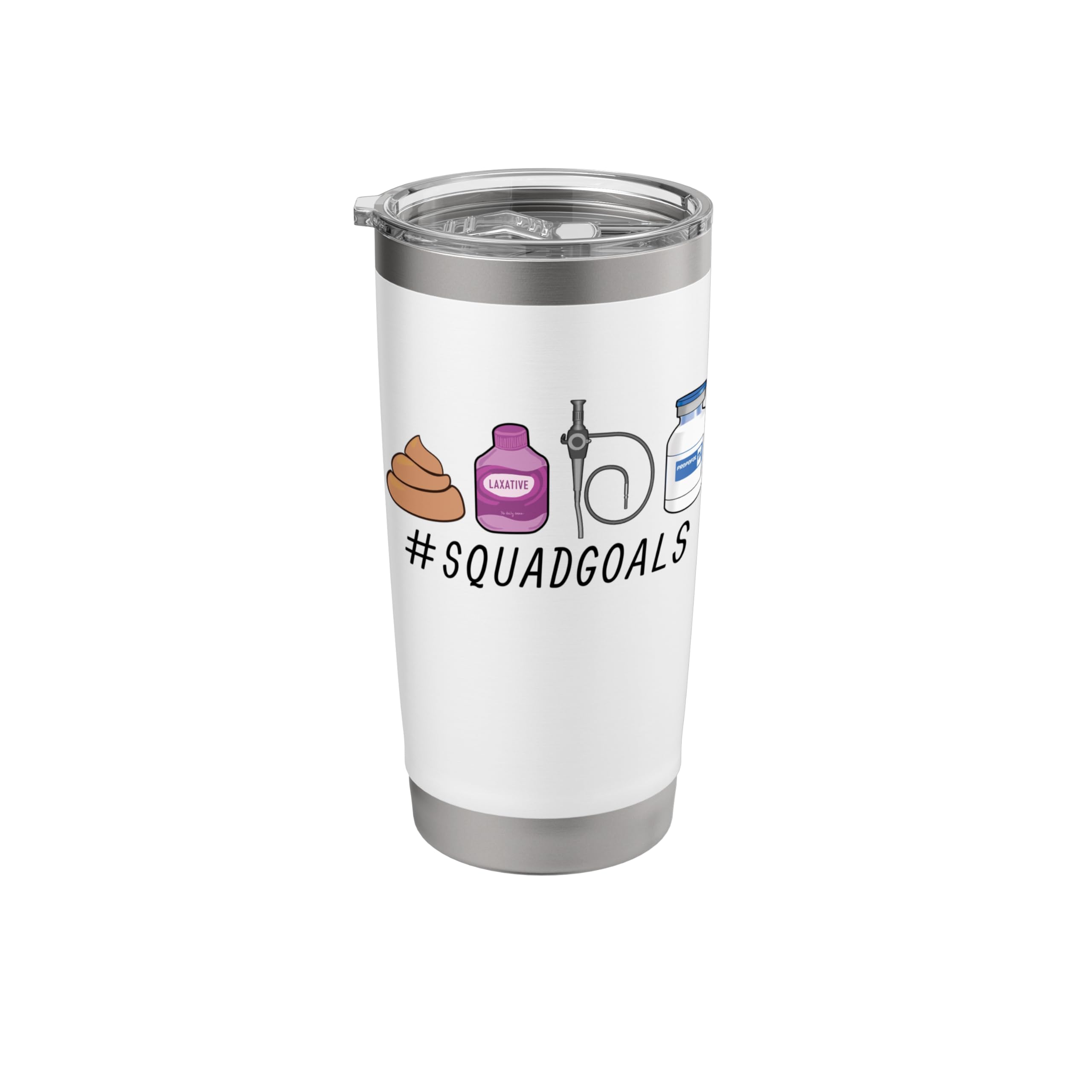 GI Endo Squad Goals Funny GI Nurse Colonoscopy Endoscopy Rn Stainless Steel Insulated Tumbler