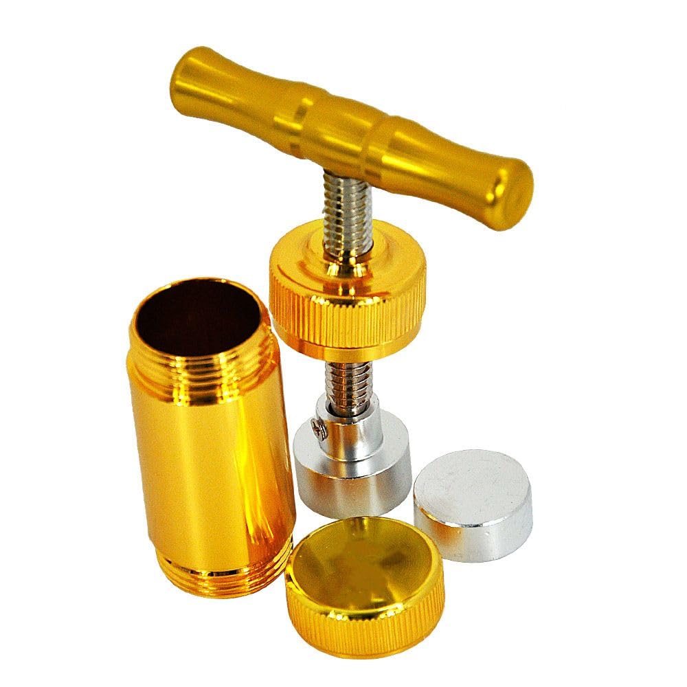 Pollen Pressing Tool T-Shaped Tool for Grinding Spice Tobacco Hand Tool for  Pressing and Grinding Herbs, Spices and Tobacco (Gold) : Amazon.com.be: 