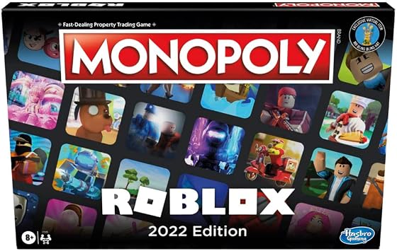 Hasbro Gaming Monopoly Roblox 2022 Edition Game, Monopoly Board Game, Buy, Sell, Trade Popular Roblox Experiences, Multicolor