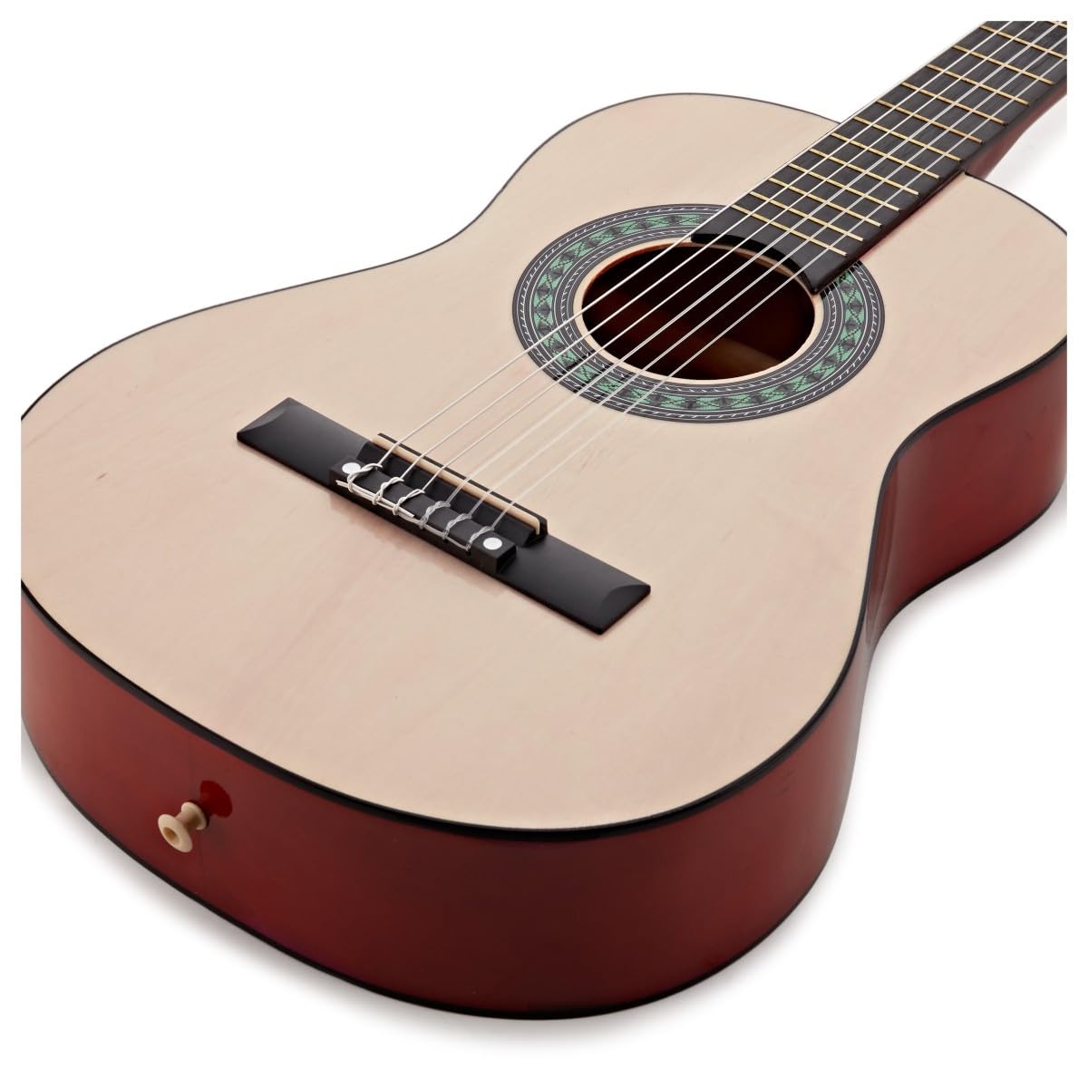 Chitarra Classica Junior 1/2 Natural di Gear4music | Per giovani principianti, corde in nylon morbide per le piccole mani, strumento compatto a metà misura, costruzione robusta
