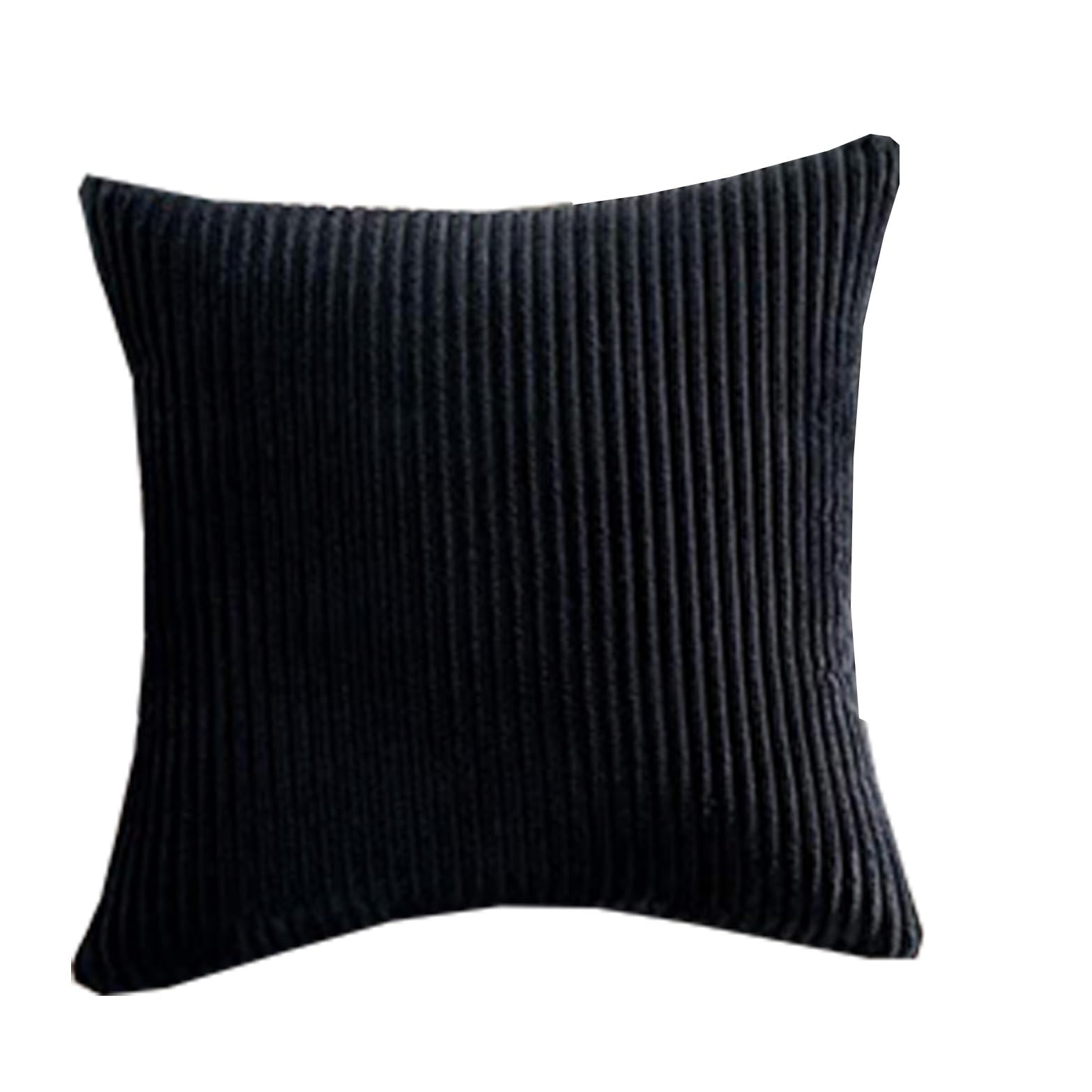 Miecoae Pack of 2 or 1 Corduroy Soft Decorative Square Rectangle Throw Pillow Cover Cushion Covers Pillowcase, Home Decorations for Sofa Couch Bed Chair(B16,1pc 45x45cm)