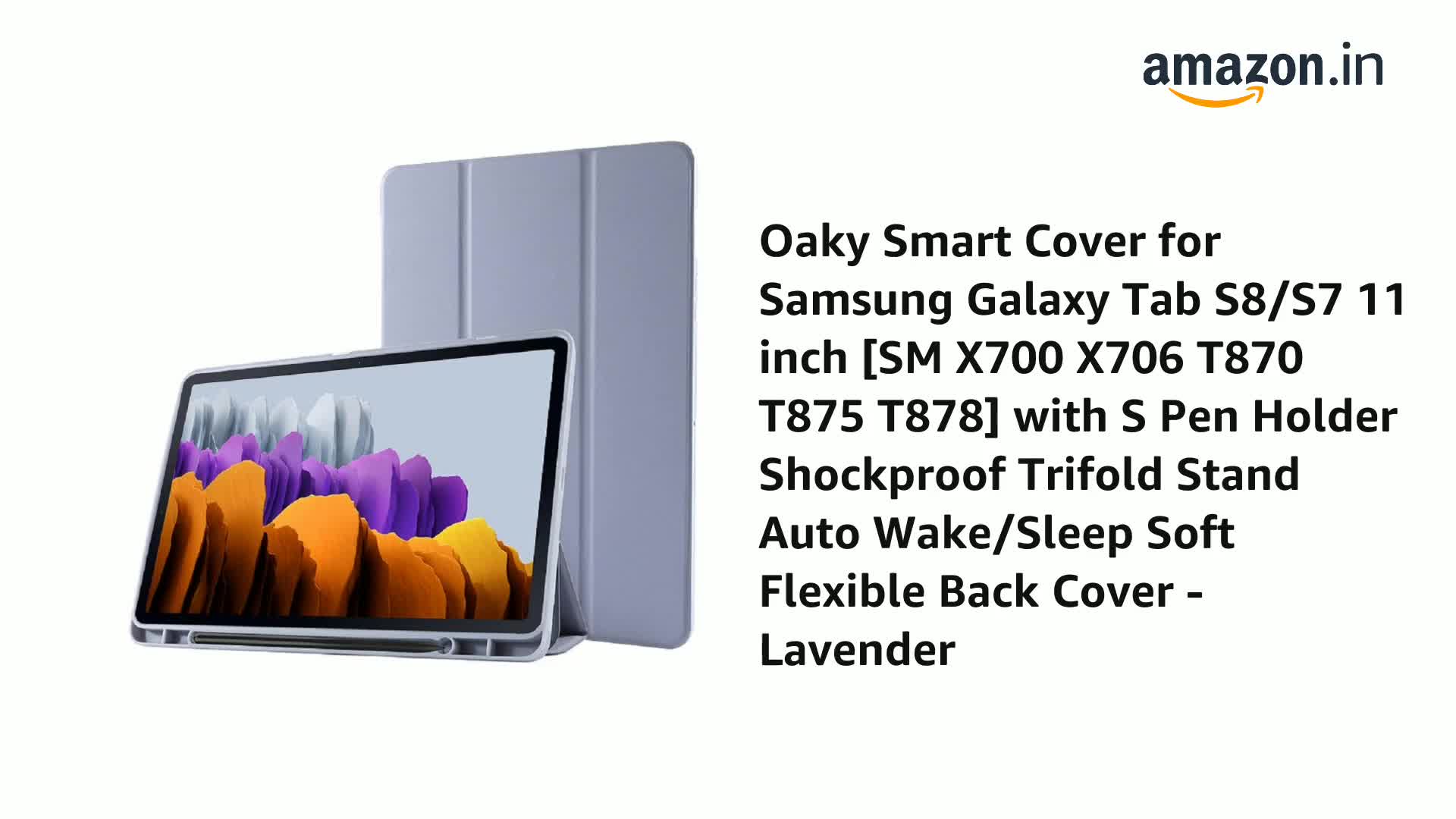 Oaky Smart Cover for Samsung Galaxy Tab S8/S7 11 inch [SM X700