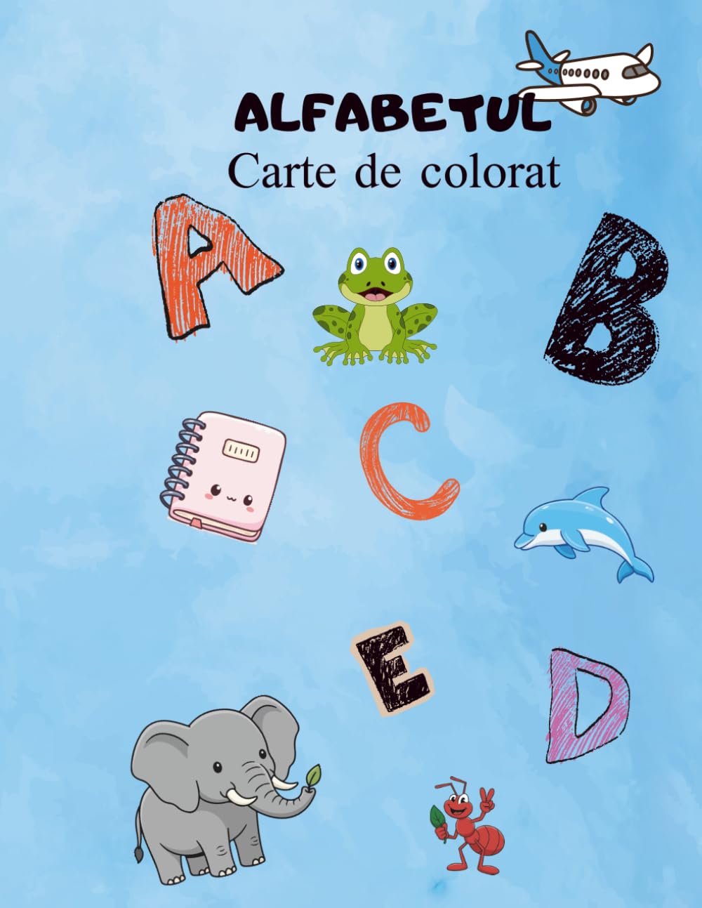 alfabetul: carte de colorat