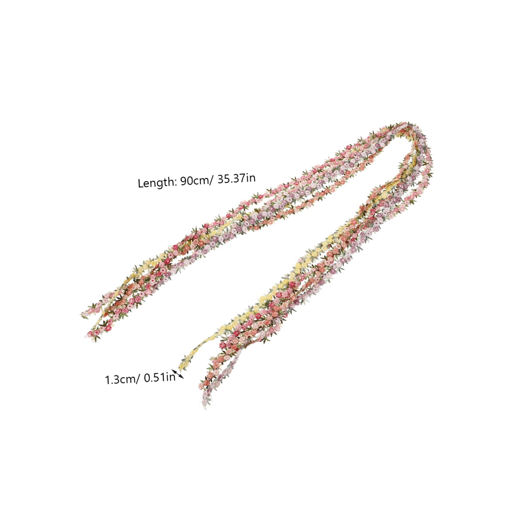 NUOBESTY 20rollos Cinta De Encaje Floral Decorativa Para Manualidades y Tocados Para Adornos De Ropa y Decoración Burdeos