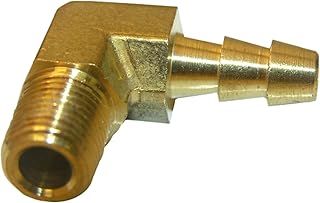 LASCO 17-7905 1/4-Inch Male Pipe Thread by 1/4-Inch Hose Barb Brass 90-Degree Ell/Elbow