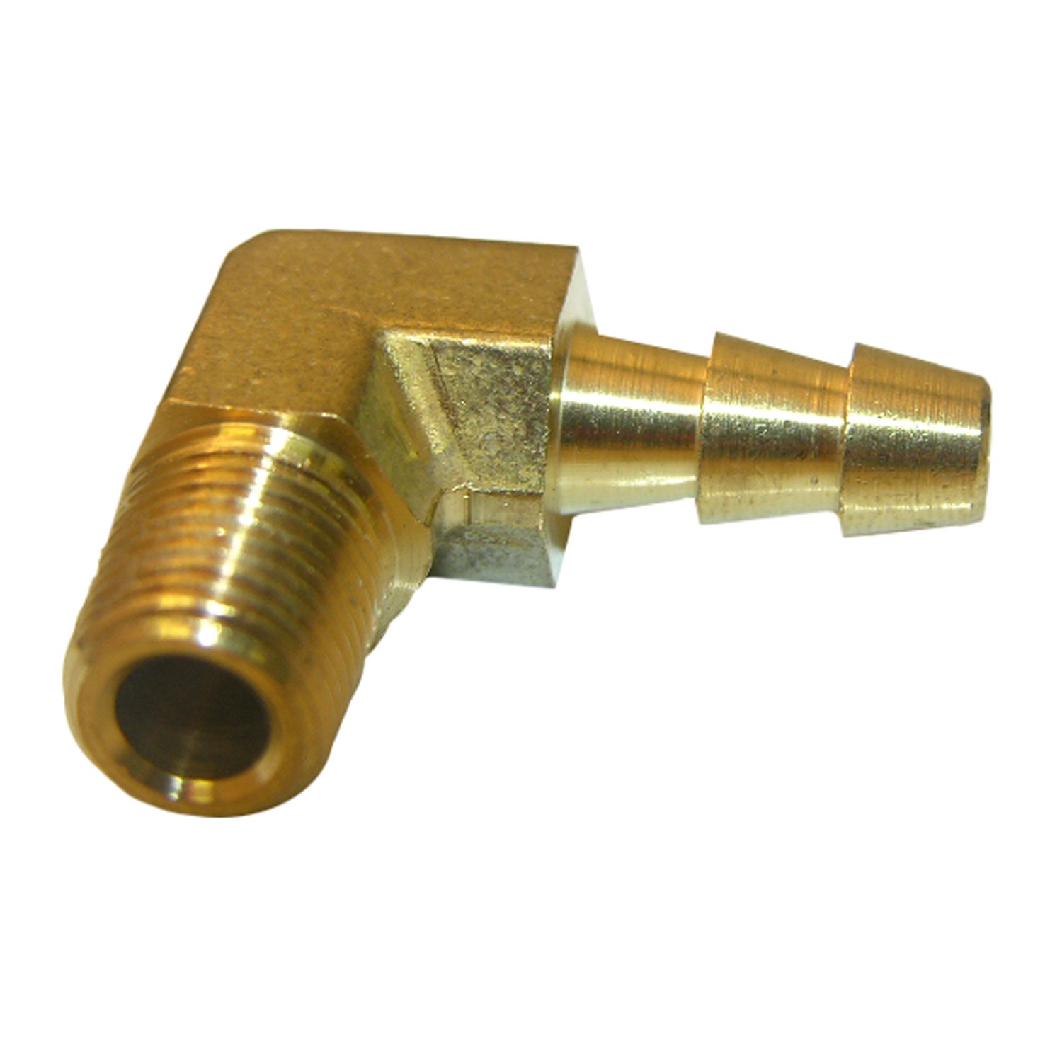LASCO17-7905 1/4-Inch Male Pipe Thread by 1/4-Inch Hose Barb Brass 90-Degree Ell/Elbow