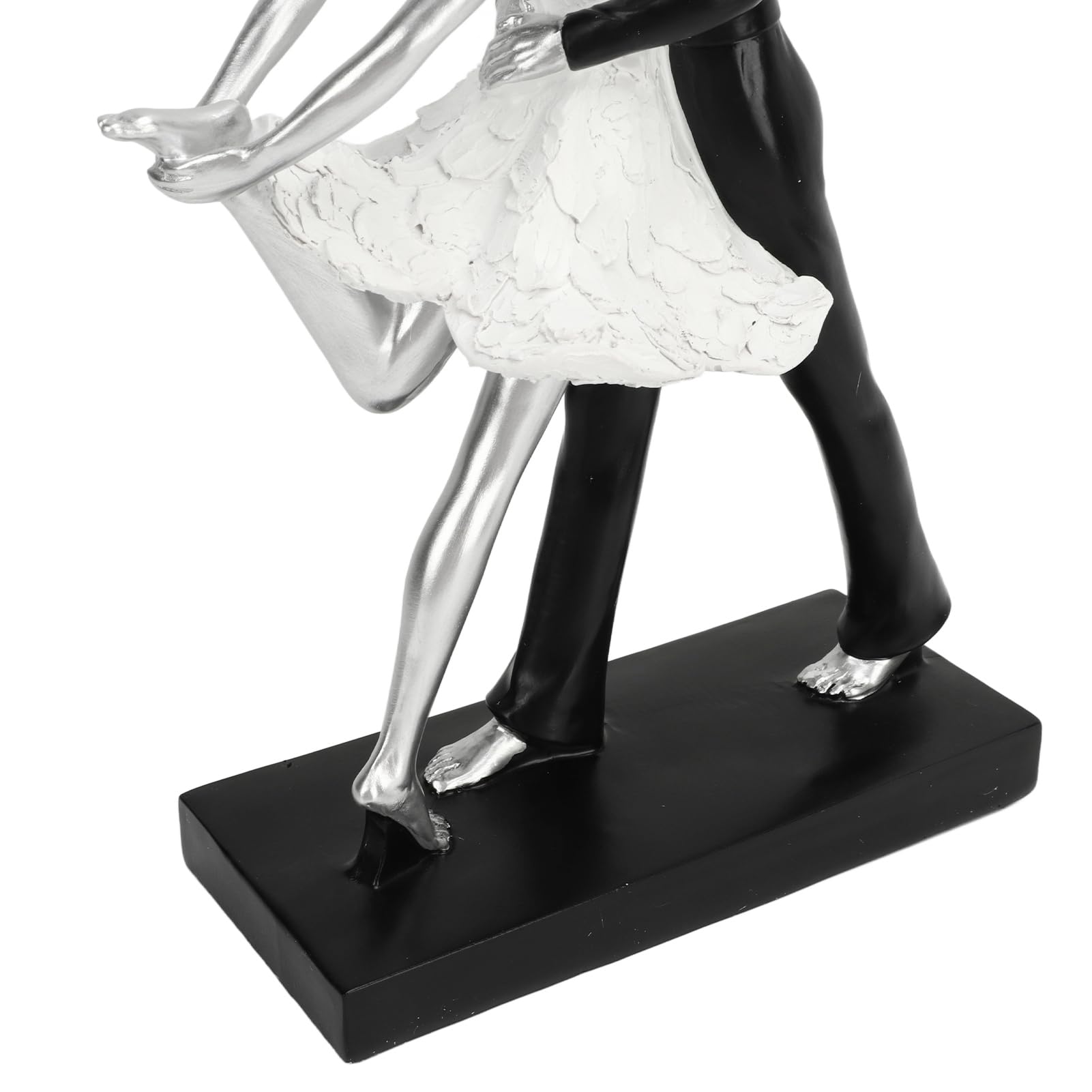 Fdit Figurina da Ballo di Coppia, Statue Astratta di Coppia di Coppia Artigianale, Scultura di Decorazioni in Stile Moderno per Soggiorno, (Abbracciare il doppio balletto)