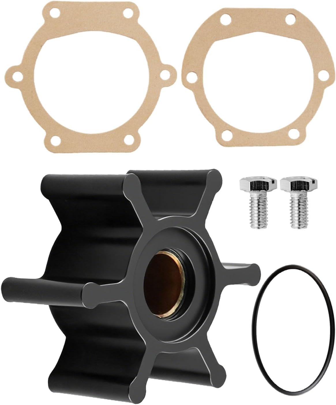 Water Pump Impeller Repair Kit Fit for Westerbeke 50 60 HZ Replace 48500 048500 48080 048080 37431 037431