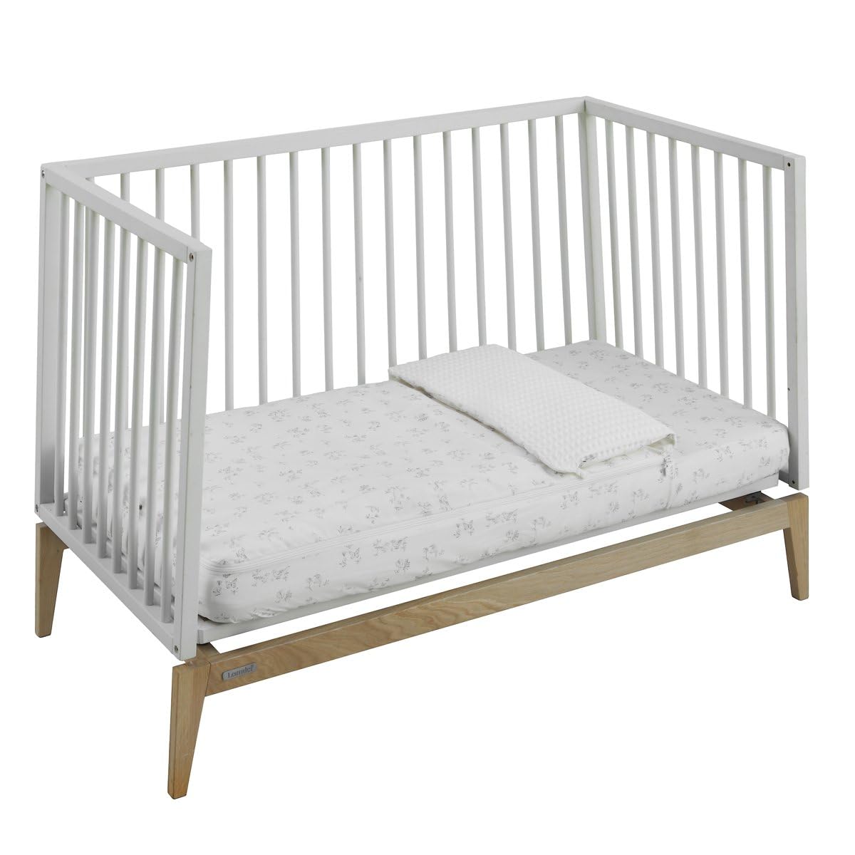 Cambrass - Saco Cuna nórdico con Cremallera - Ropa de Cuna Ajustable con Gomas - Saco de Dormir bebé desenfundable Sirve Tanto para Verano como para Invierno - Merlo crudo 60x120x3 cm — view 3
