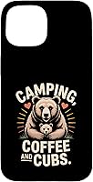 Vista 6 de Camping Coffee and Cubs Bear Family Case for iPhone 16