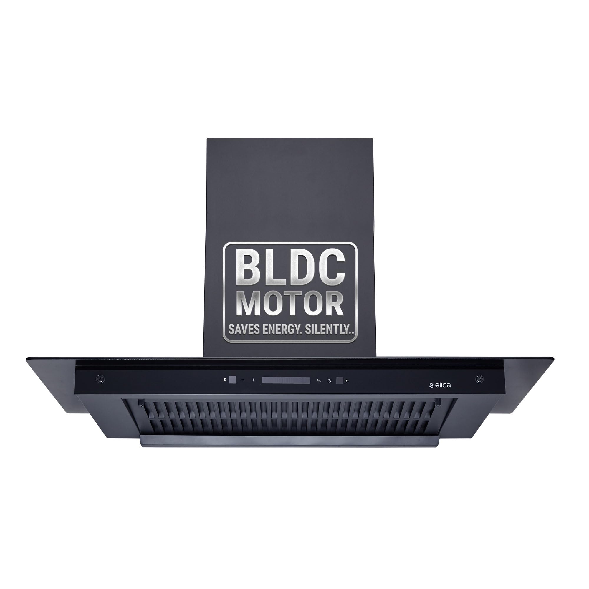 Elica 90cm 1600 m3/hr BLDC Filterless Autoclean Kitchen Chimney with FULL GRILL|15 Yrs Motor WARR|FLAT FL 900 MAX BLDC MAX HAC LTW MS NERO|Black| 9 Speed Touch Control with RPM Display + Motion Sensor
