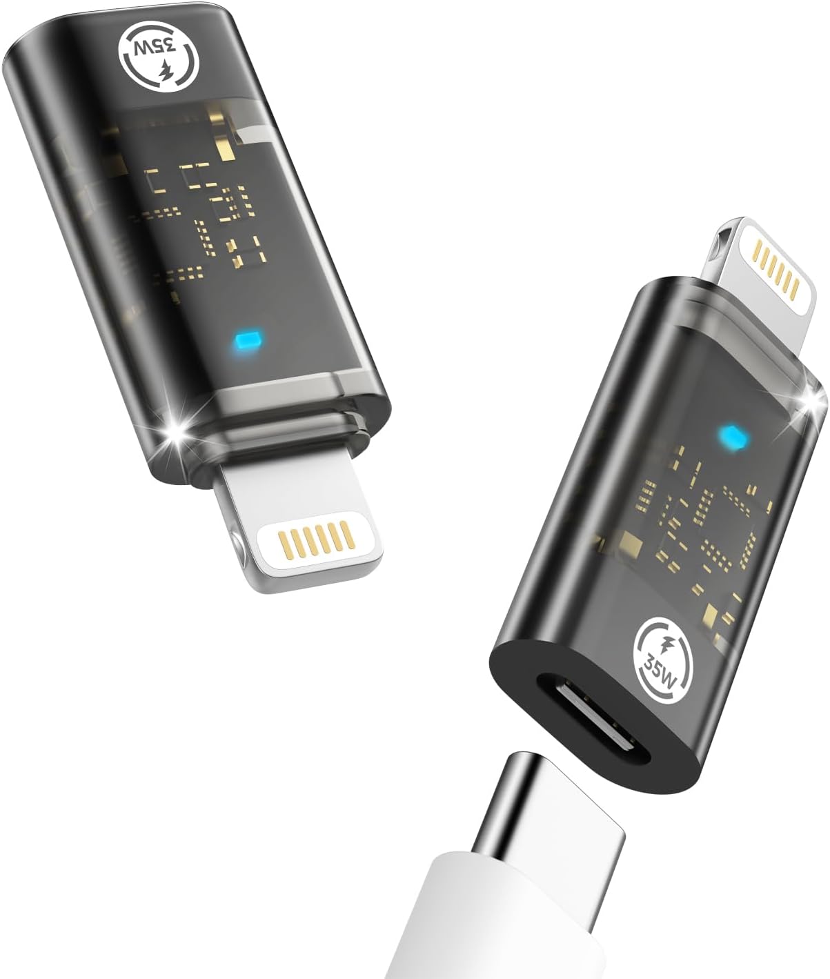 Amazon.com: TechMatte USB C Type C to Lightning Adapter [2 Pack] 12W ...