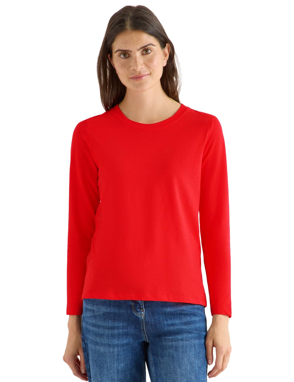 Cecil Damen Damen Basic Rundhalsshirt Basic Rundhalsshirt (1er Pack)