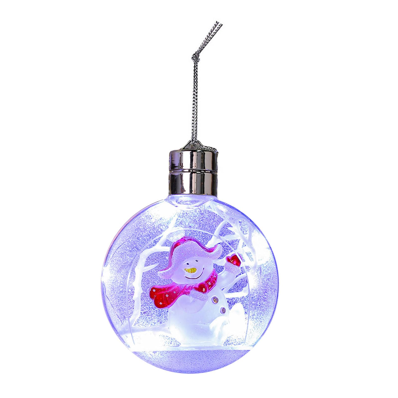 Tsophreniq Exquisites Christmas Bauble LED Lights Balls Ornaments Create Festive Atmospheres At Homes Festival Party Ornament Clear Balls