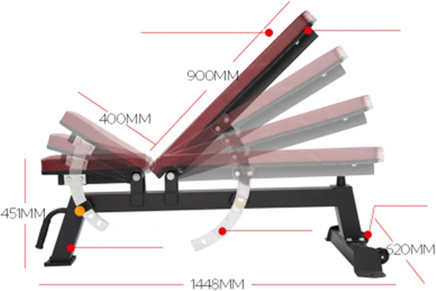 Weight Bench Weight Bench Full Body Workout Foldable Incline Decline Exercise Workout for Full Body Workout