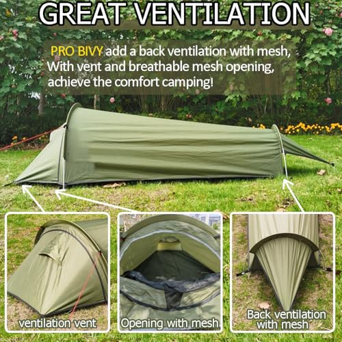Carpa para 1 persona ultraliviana impermeable para camping miniatura 2