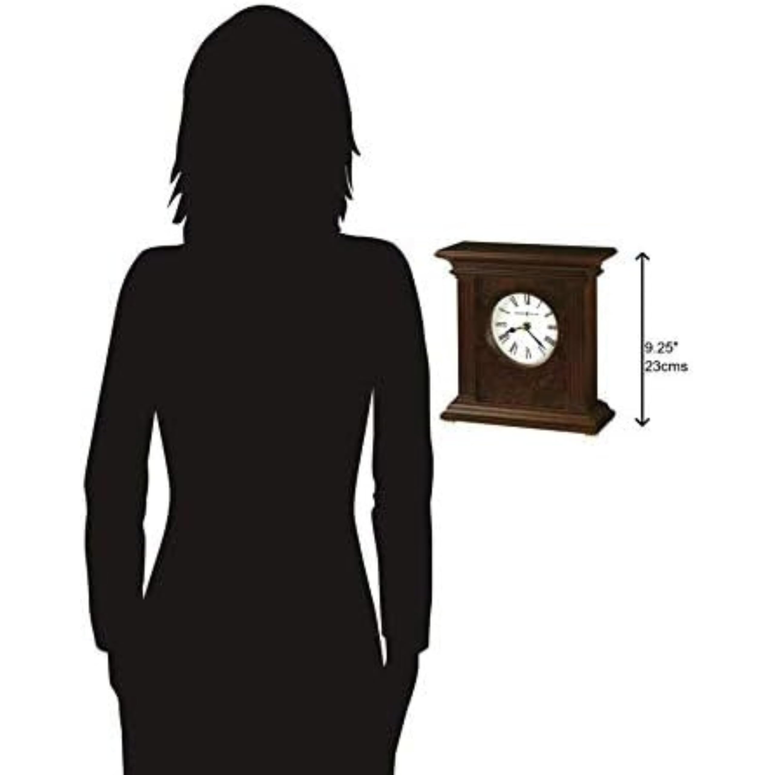 Howard Miller Malad City Accent Mantel Clock II 549-733 – Cherry Bordeaux with Quartz Movement