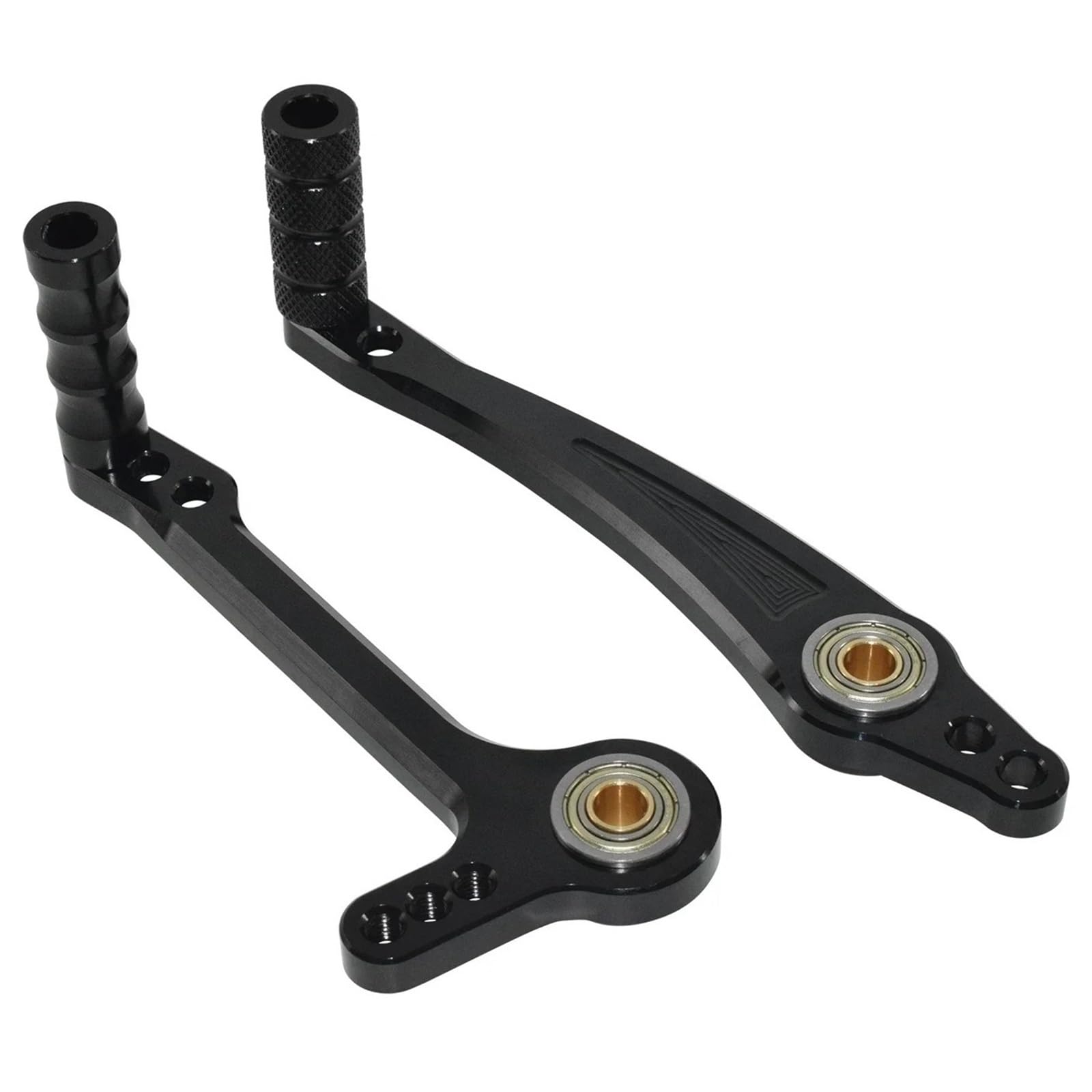 DYXYLKYHX Motorcycle Shift Shifter Motorcycle Adjustable Dual Bearings Shift Or Brake Lever Shifter Pedal with Toe Pegs Kit for Rearsets Rear Set Linkage