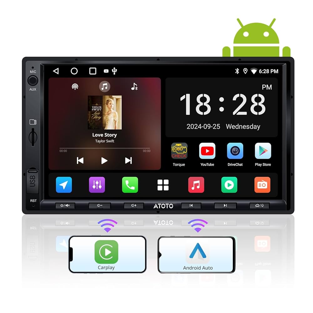 ATOTO A6 Performance（PF） Upgrade] ATOTO A6 PF 7inch Double-DIN Android Car Stereo