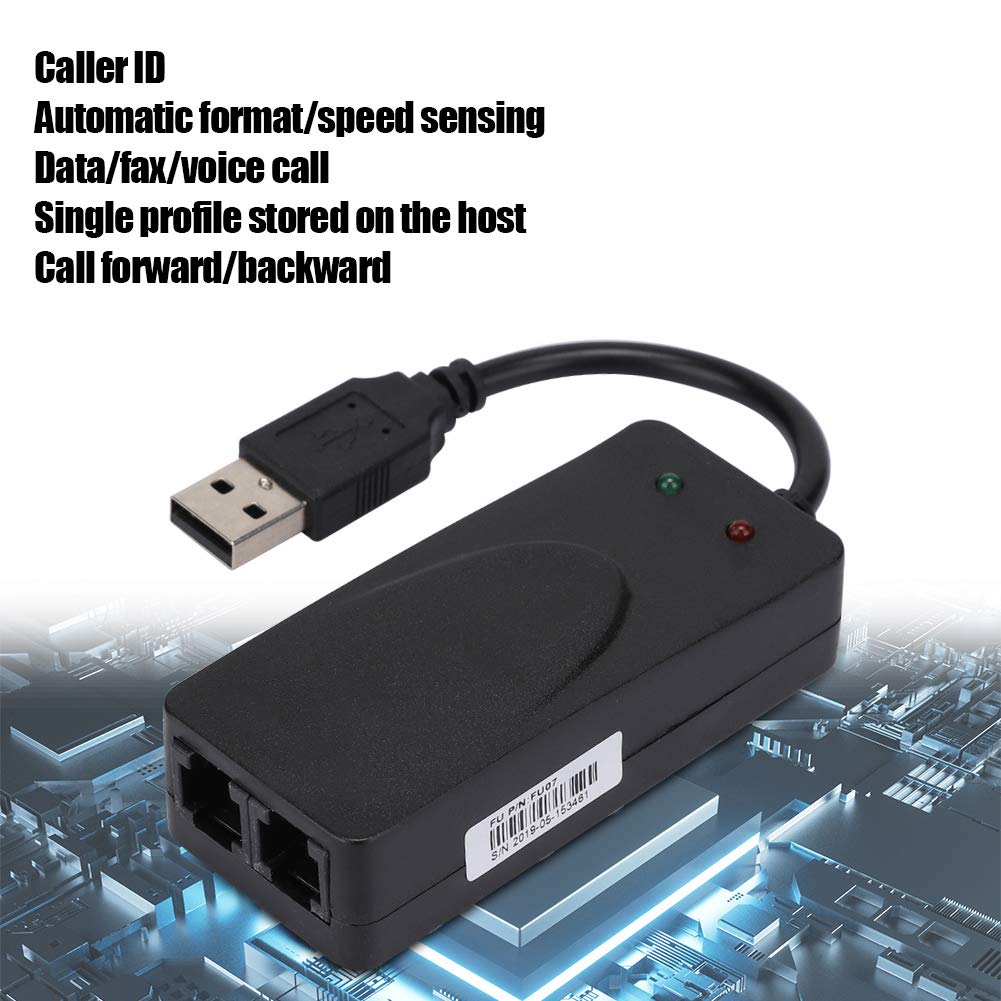 Pilote de Modem Externe USB2.0 56K Double Port pour 7/8/10/XP, Identification de l'appelant